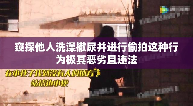窥探他人洗澡撒尿并进行偷拍这种行为极其恶劣且违法